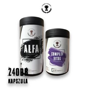 3. csomag / ALFA & Complex Vital / Tesztoszteron fokozó bomba - A férfierő teljes formulája | 240 db kapszula