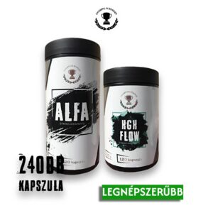 2. csomag / ALFA & HGH Flow / Nappali és éjszakai tesztoszteron fokozó | 240 db kapszula