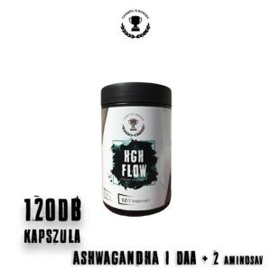 HGH Flow / Természetes, éjszakai tesztoszteron fokozó / Alvást segítő, stresszcsökkentő | 120 db kapszula